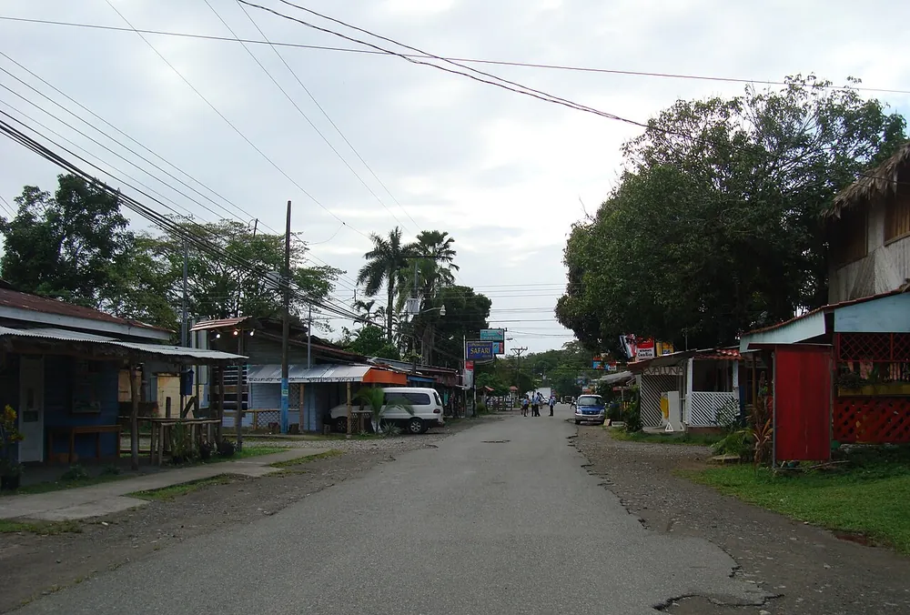 Cahuita Village (Main Street), landmark in Caribbean Coast